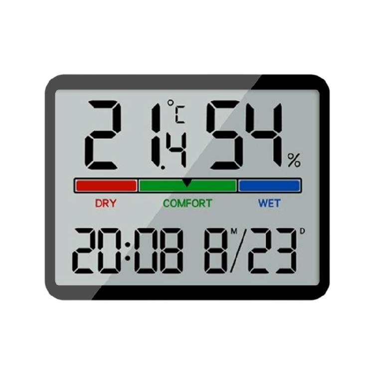 Temperature Humidity Meter with Time Date Display Hygrometer Monitors for Home Indoor LCD Testing Meter Thermometers