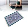 Pray Rug Thick Soft Embroidered Praying Mat with Tassel for Women Men Children Meditation