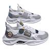 Spring new models, men's shoes, lace-up breathable fly-woven running shoes, fashionable blade platform sneakers