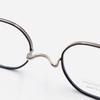 Alloaiweeo [Nose Saddle] Al8205 1811M Nose Saddle Titanium Octagon Black/Silver Eyeglass Frames