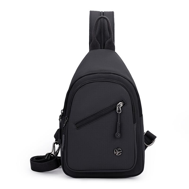 School bag simple multifunctional double-shoulder crossbody bag for women, chest bag, lightweight waterproof nylon cloth bag wholesale
