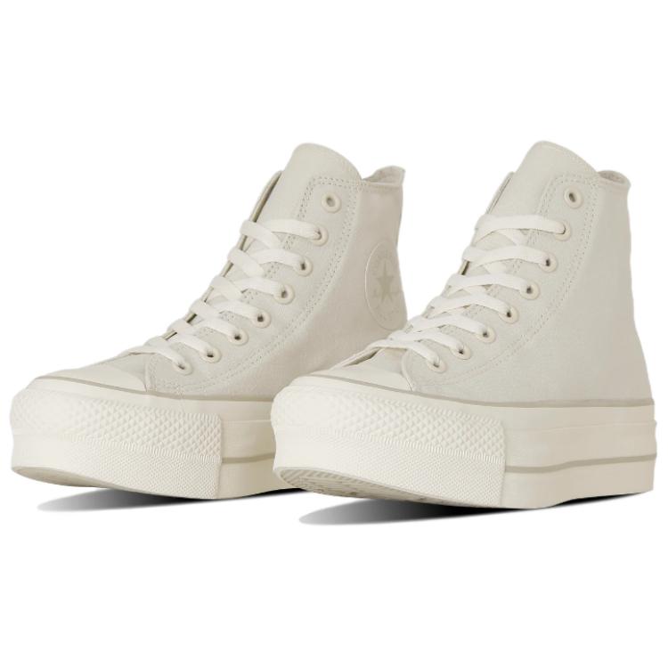 Converse ALL STAR LIFTED Abrasion Resistant High top Canvas Shoes Women's Ecru 31311720