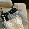 2024 Polka Dot Backless Camisole with Chest Pad - Slimming Trendy Summer Top for Women