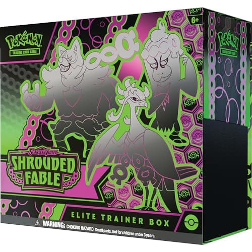 Pok?mon TCG: Scarlet & Violet?Shrouded Fable Elite Trainer Box (1 Full Art Promo Card, 9 Boosters & Premium Accessories)