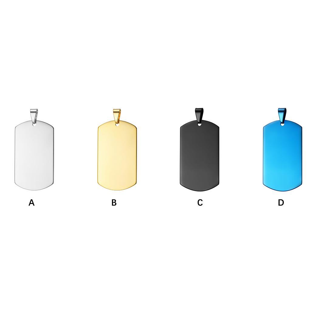 Pet Tag Pendant Stainess Steel Fashion Date Jewelry Man Work Festival DIY Vintage Necklace Making Party Anniversary