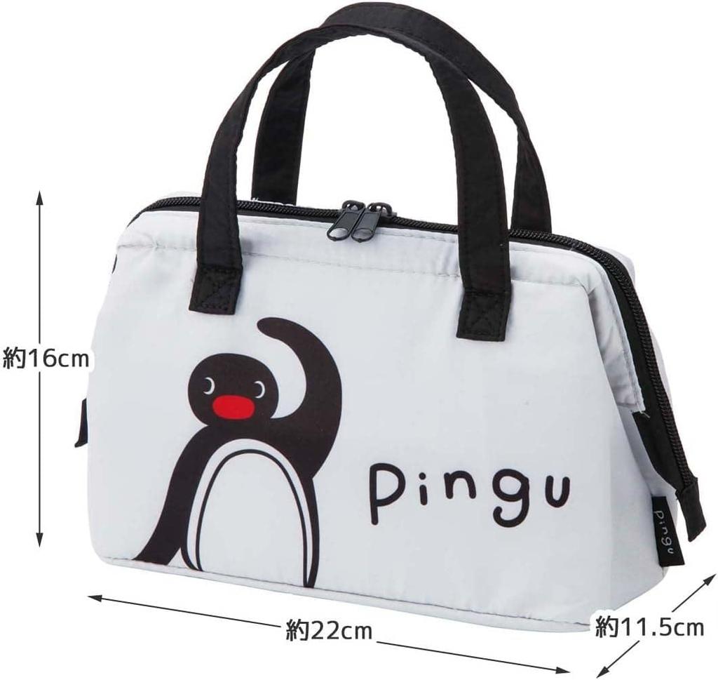 Skater Pingu Lunch Bag, Insulated, Clasp Closure, Women's, KGA1-A