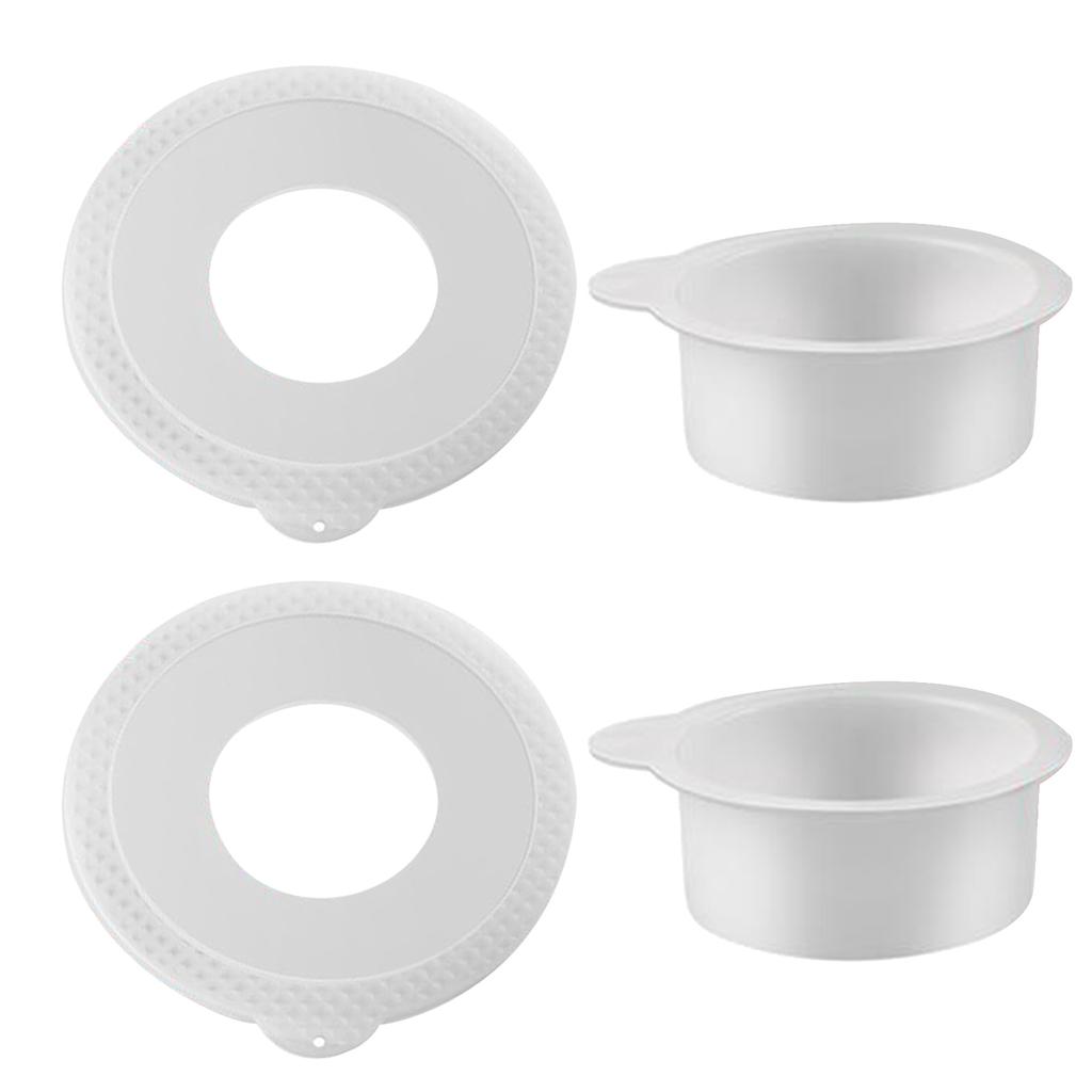 Pack of 2 Plastic Mixer Bowl Lid Mixer Accessories Food Mixer Mixing Bowl Cover Dishwasher Safe Dust Cover for Mixer