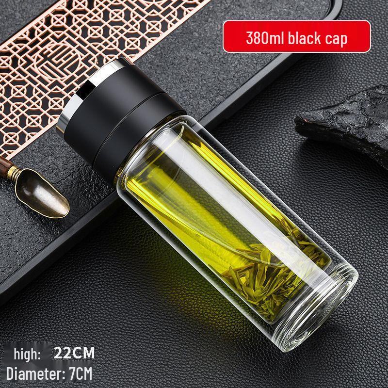 Changqi Borosilicate Glass Tea Infuser Travel Mug