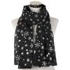 Autumn and Winter Scarf Women's New Christmas Gift Snowflake Hot Silver Polka Dot Silk Scarf Cotton Shawl Christmas Scarf