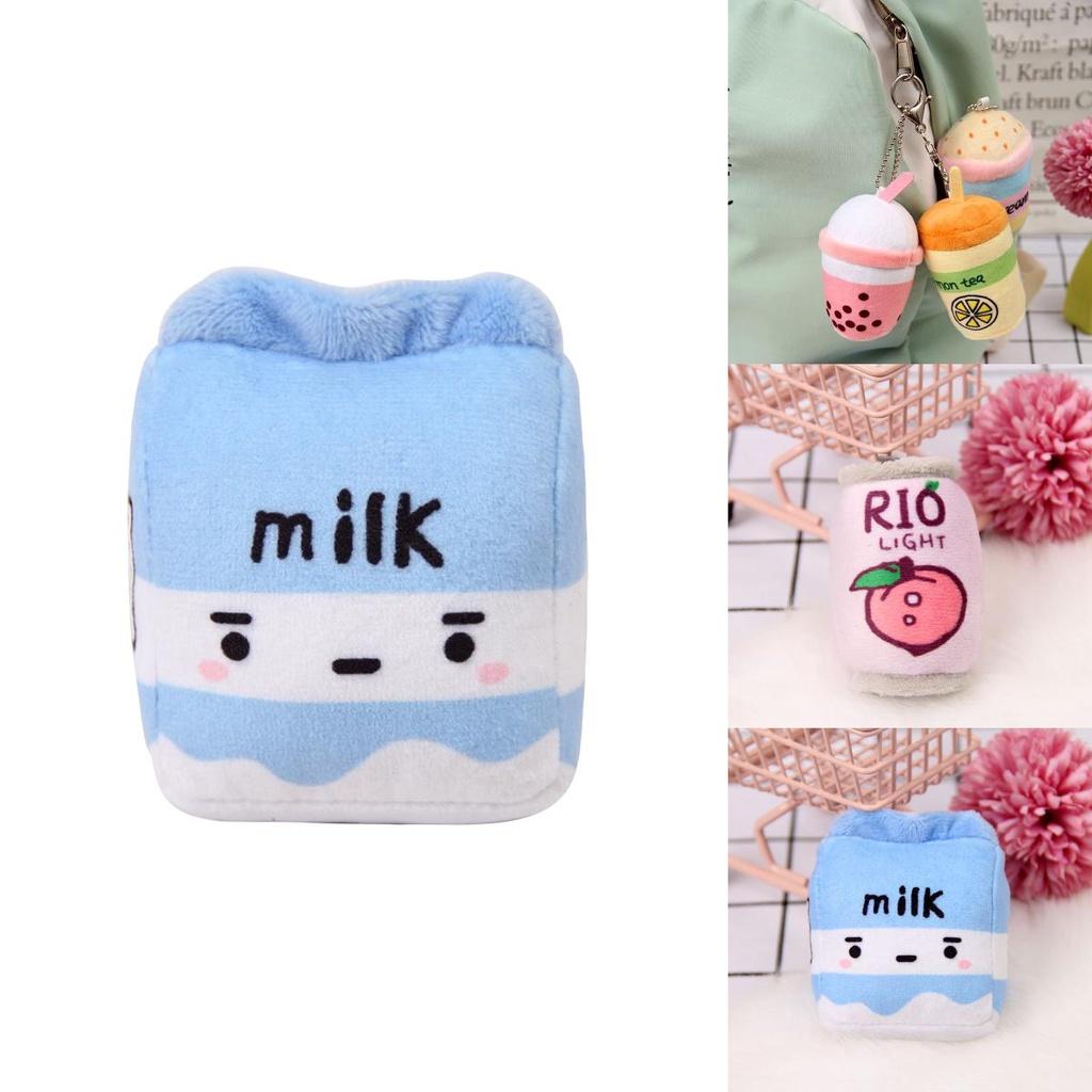 Entzückende Frucht Bubble Tea Stoffplüsch Anhänger Puppe Weihnachtsgeschenk