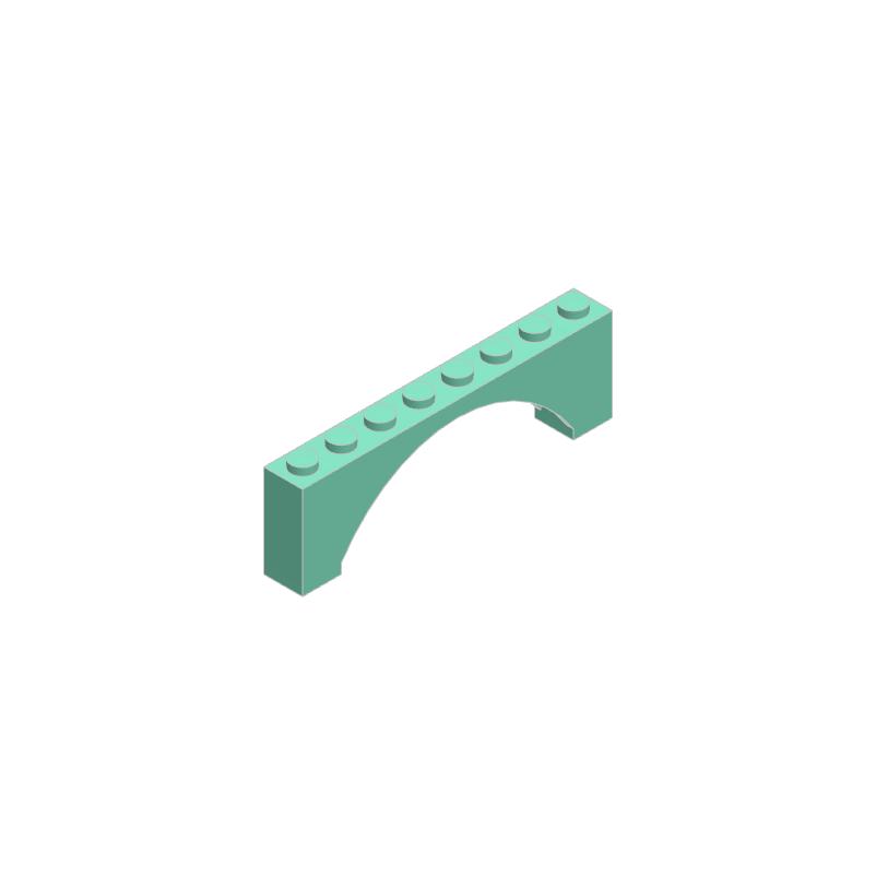Non-Toxic 50G/16Pcs 16577 Moc Diy Bricks Arch 1 X 8 X 2 Compatible With Children'S Assemble Blocks Educational Diy Parts Toys