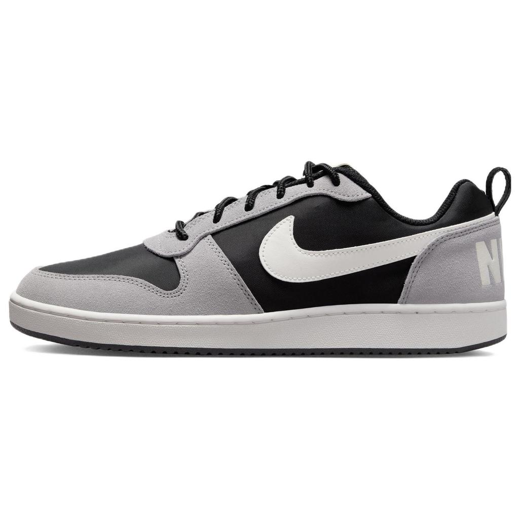Nike Court Borough Low Premium 'Black Grey Sail' (Unisex) Black / Sail / Matte Silver Skateboard Shoes 844881 005