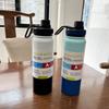 Nepropustný Izolovaný Hrnek 600/800ml Sportovní Láhev na Vodu Čajový Hrnek Termoska Proteinový Prášek
