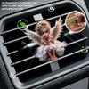 2D flat girl car vent clip decorative diffuser (fragrance not included), car interior decoration, aromatherapy clip, ideal for holiday gifts