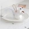 Foam Squirrel Figurine Christmas Tree Simulated Squirrel Pendant Decor White Brown Squirrel for Kid Cute Hanging Xmas Gift Decor