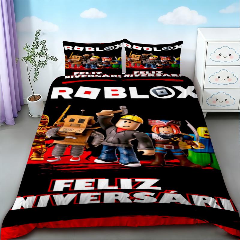 Duvet Cover Roblox  Bedding Set Soft And Comfortable Quilt Cover For Bedroom Home Birthday Decor Gifts Queen King