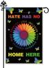 Hafhue Hate Has No Home Here Outdoor Garden Lawn Decoration Garden Ag, Rainbow Pride Month Banner, Social Justice Yard a SSL