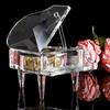 2024 Hot Selling Fashion Desktop Decoration High Quality and Sturdy No Battery Required Transparent Glass Music Box