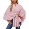 Women's Elegant Solid Color Shawl Coat Cloak - 2024 Bestseller