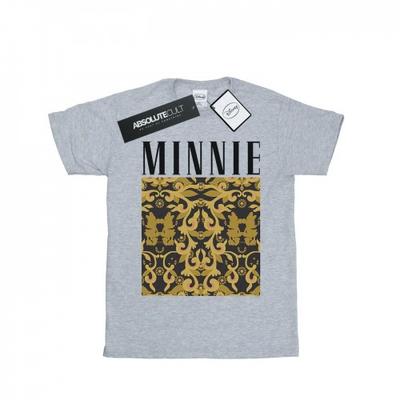 Womens/Ladies Minnie Mouse Baroque Pattern Cotton Boyfriend T-Shirt