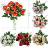 Festival Supplies Simulated Diamond Rose Flower 10 Heads Rose Bundle  Home Decor