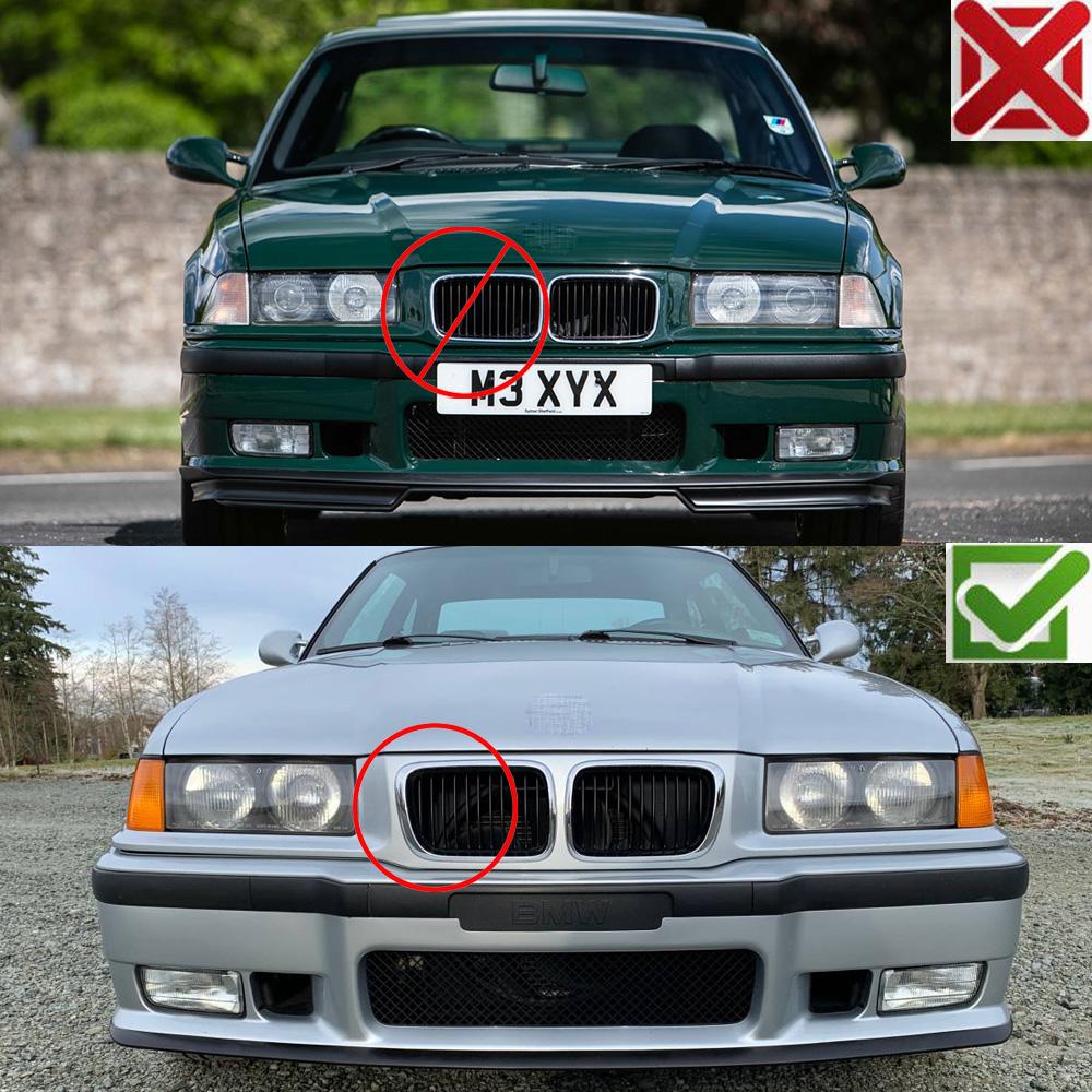 BLACK E36 Grille ABS Front Replacement Hood Kidney Grill For BMW E36 97 98 99 for BMW 318i 323i 325i 320i 328i