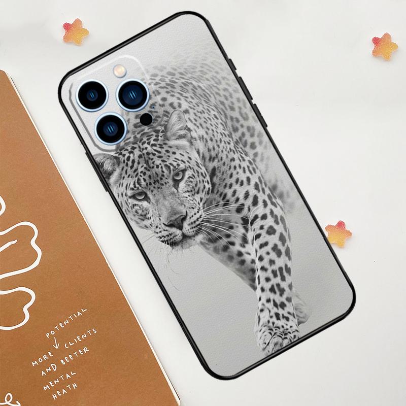 

Leopard Tiger Lion Animal Phone Case For iPhone 17 Pro Max 14 11 15 16 Pro Max 13 12 mini 16 Plus 16e 17 Air Funda iPhone 17Pro MAX