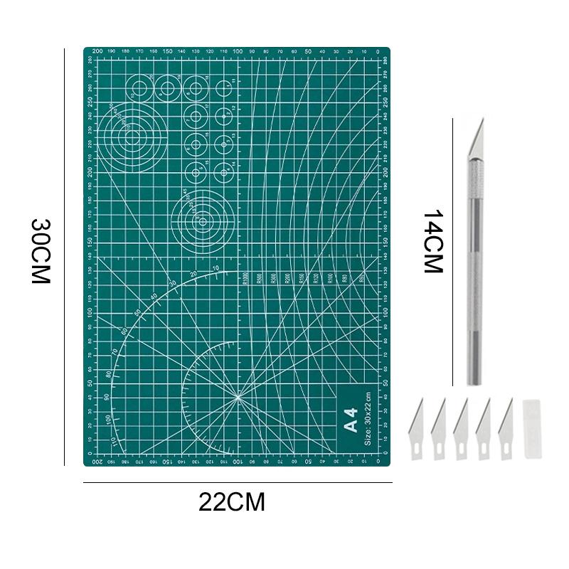Craft Knife Precision Cutter and Self Healing Cutting Craft Mat Hobby Knife Set for Art Hobby Craft Scrapbooking Stencil