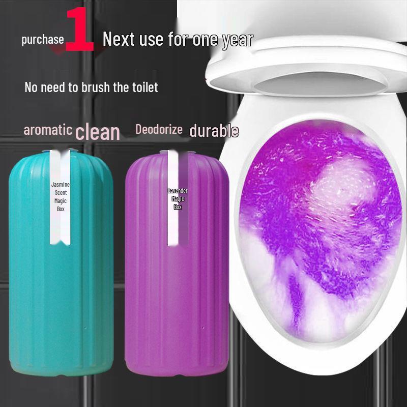 Blue Bubble Aromatic Toilet Cleaner & Deodorizer - Descaling Toilet Magic Box Gadget