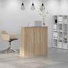 VidaXL Reception Desk Sonoma Oak 100x50x103.5 Cm Engineered Wood, Reception Counter, Salon Reception, Counter 859026