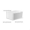 Storage Box, Stackable Organizer Bin, Clear Container for Home, Closet, Office S