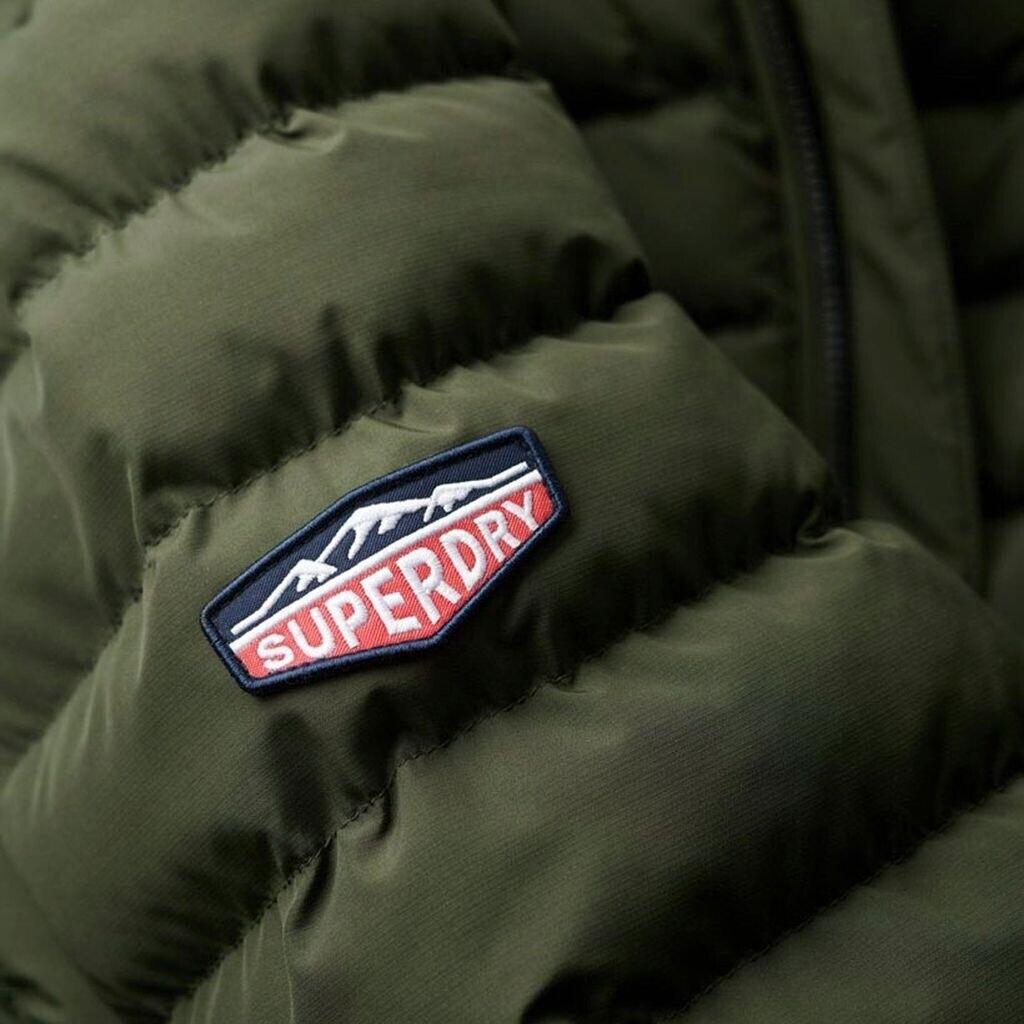 Superdry Fuji Print Padded Winter Jacket (M5011757A-1IP) Green