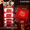 Folding Red Envelope 6/10 Card Slots Red Pocket Lucky Money Evenlopes Red Ita Bag Spring Festival Hongbao Nouvel An Chinois 2026