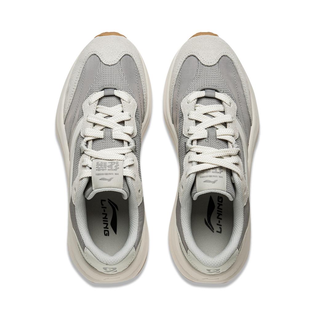 Li Ning Zeng Rong M500 Versatile Retro Thick Sole Fashion Trend Shock Absorption Non-Slip Wear-Resistant Support Low-Top Casual Shoes AGCV056-2