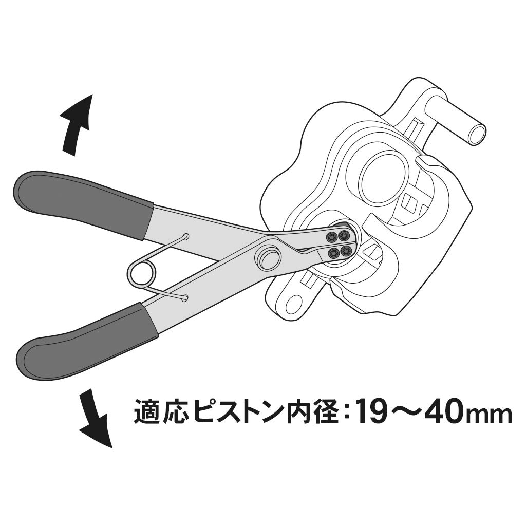 STRAIGHT Brake Piston Pliers 19-9889