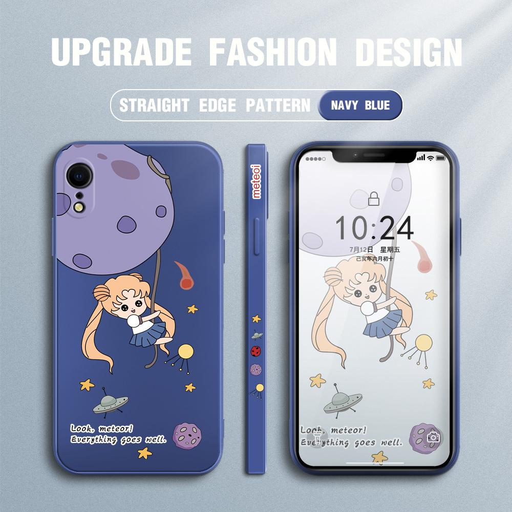 Lovely Cartoon Girl Phone Case for Redmi Xiaomi POCO Note 10 Pro 9 9A 9T 10C 8 7 11 Lite 5G X3 M3 Square Edge Creative Camera Soft TPU Cover
