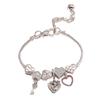 Style Bracelet Female Mori Niche Light Luxury Pink High Heels Love Pendant Bracelet Bracelet