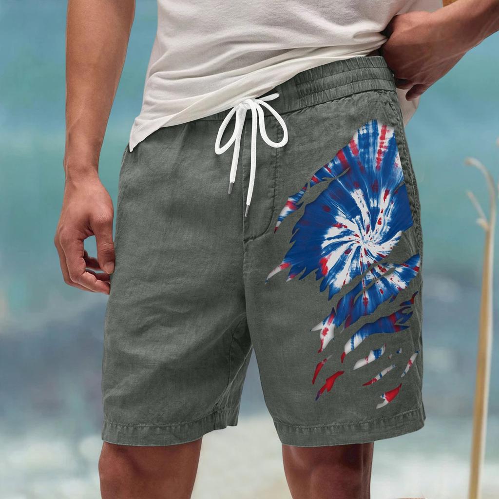 Men's Summer Large Casual Loose Sports Pants Beach Shorts