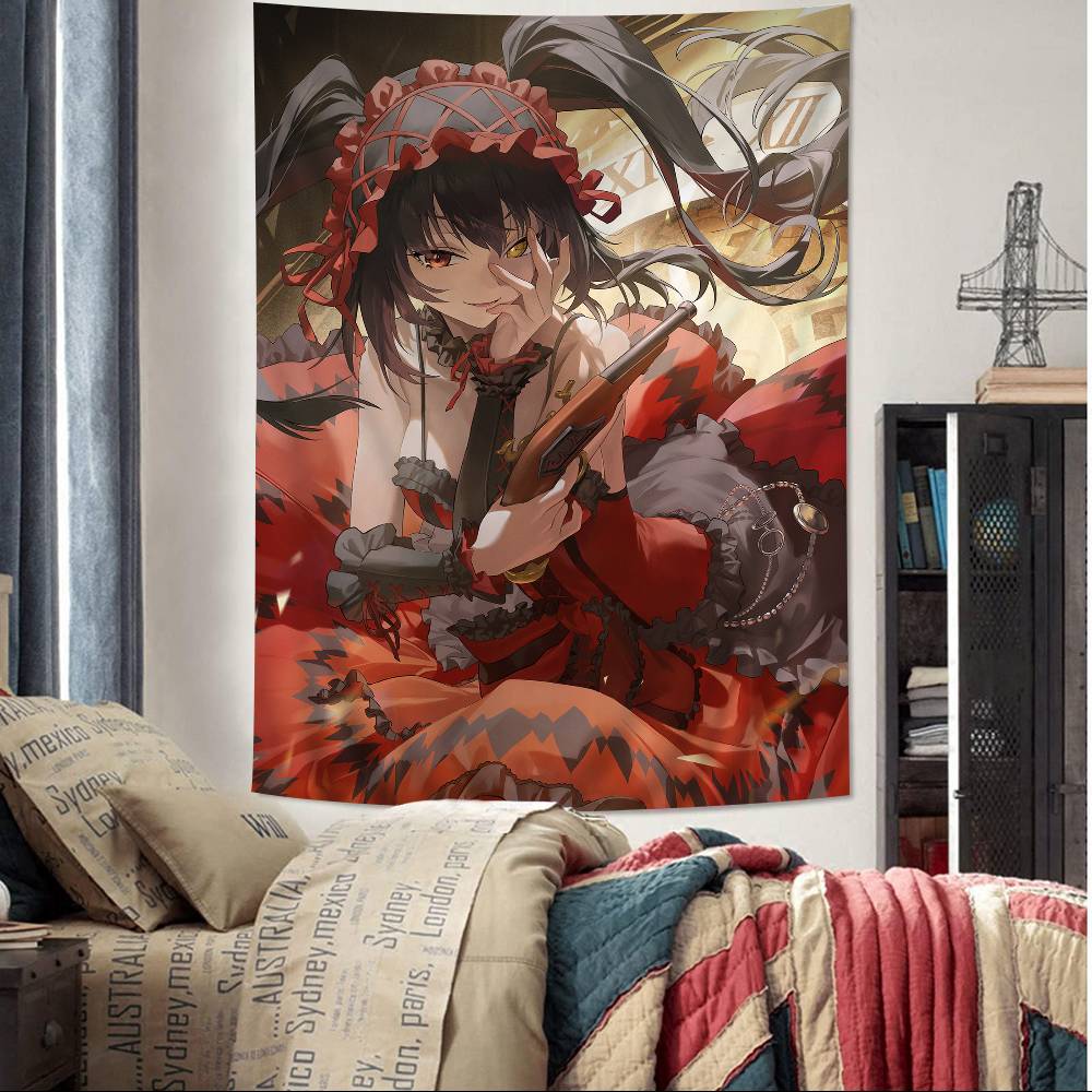 DATE A LIVE Printed Large Wall Tapestry Cheap Hippie Wall Hanging Bohemian Wall Tapestries Mandala Home Decor