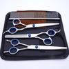 Professional Dog Grooming Scissors Set - Curved and Thinning Shears