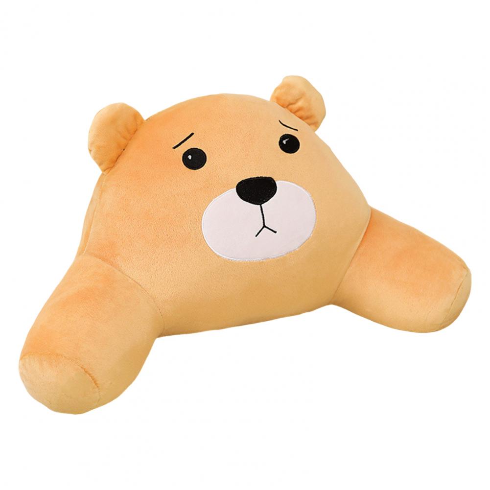 Arm Support Bed Pillow Cute Plush Throw Cushion for Sofa or Chair Waist Protector Backrest Pillow for Office Nap and Home Decor