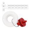 ABS Plastic Boat Deck Fill/ Filler Port Gas Fuel Tank with Key Cap for Yacht Motor Homeswhite