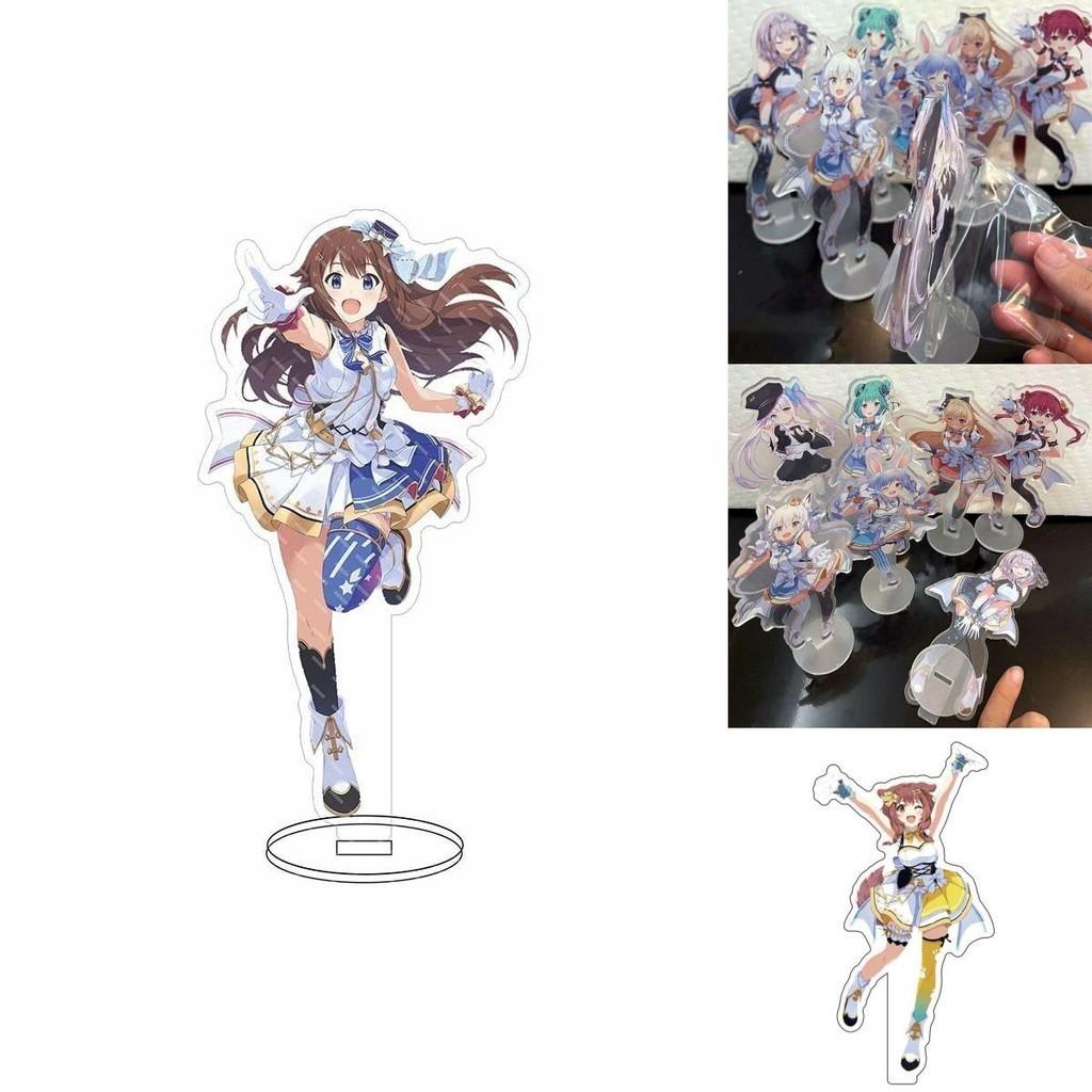 Hololive Vtuber Acrylic Stand Delightful Desktop Decor Showcasing Fubuki Okayu Ayame Subaru Matsuri