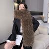 New Fashionable Effortless Retro-style Oversized Scarf - Women's Double-sided Thickened Plush Neck Warmer for Winter Women's Scarves