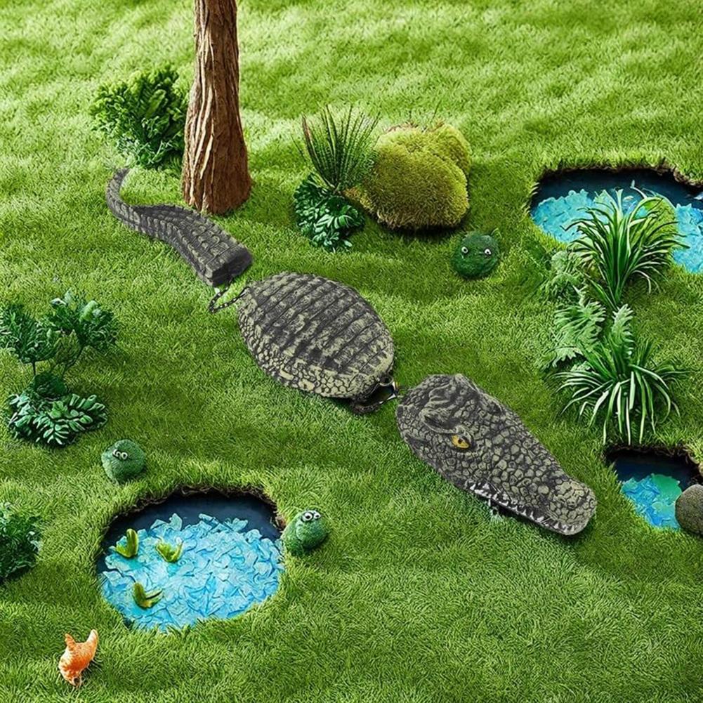 

33 Inch Resin Alligator Pool Float Floating Crocodile Decoy Simulated Floating Crocodile Figurines for Ponds Pools Garden Decor China Mainland