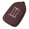 Camping Travel Cooking Utensils Bag Travel Cookware Pouch Bag with Handle for BBQ Camp Cookware Kitchen Kit Brown