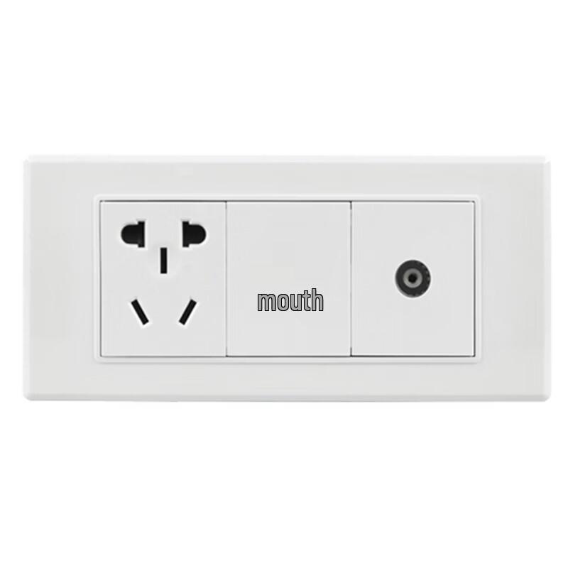 Nichuang 197 Wall Plate with TV & Computer Jack