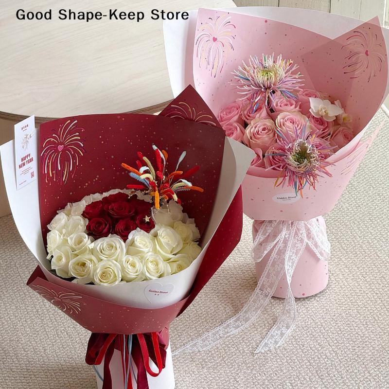 10Pcs 49*35cm Tissue Paper Flower Bouquet Wrapping For Florist Wedding Birthday Party Gift Packing Decoration DIY Crafts