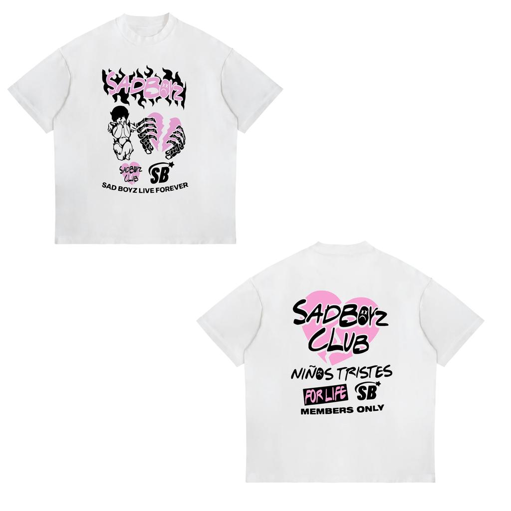 Junior H Merch Sad Boyz T Shirts Natanael Cano UnisexWomen Clothing Classic Tshirt Unisex Streetwear Cotton Tops Graphic TShirts
