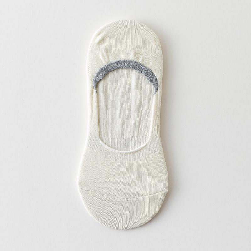 Kadın Nefes Alabilen Pamuk Görünmez Çoraplar - Düz Renk, Ter Emici, Kaymaz, Rahat, İlkbahar ve Yaz için Her Şeye Uygun